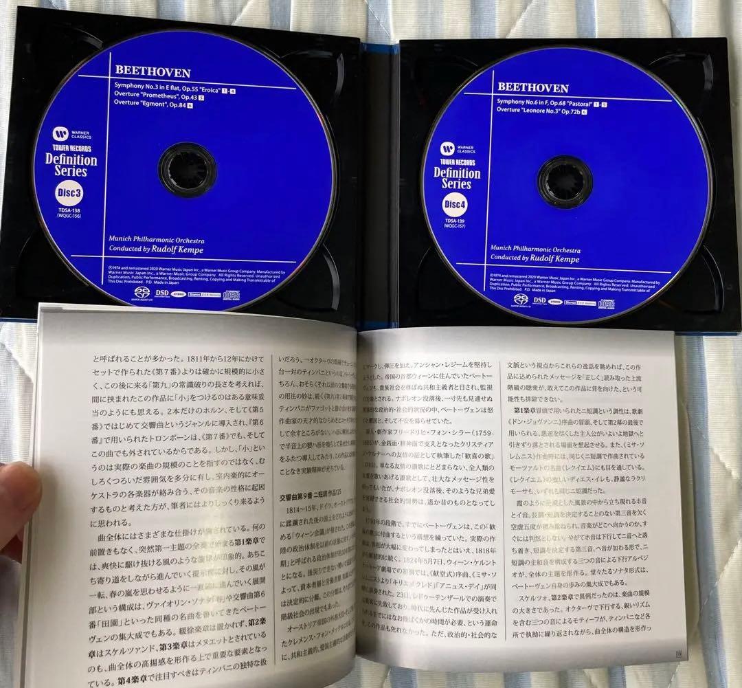 6SACD ケンペ ベートーヴェン 交響曲全集 第9番 第5番 第6番 第3番