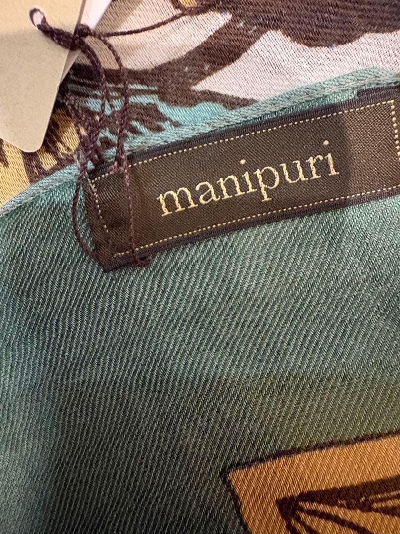 ⭐︎Manipuri【新品】コットンシルクストール120サイズ