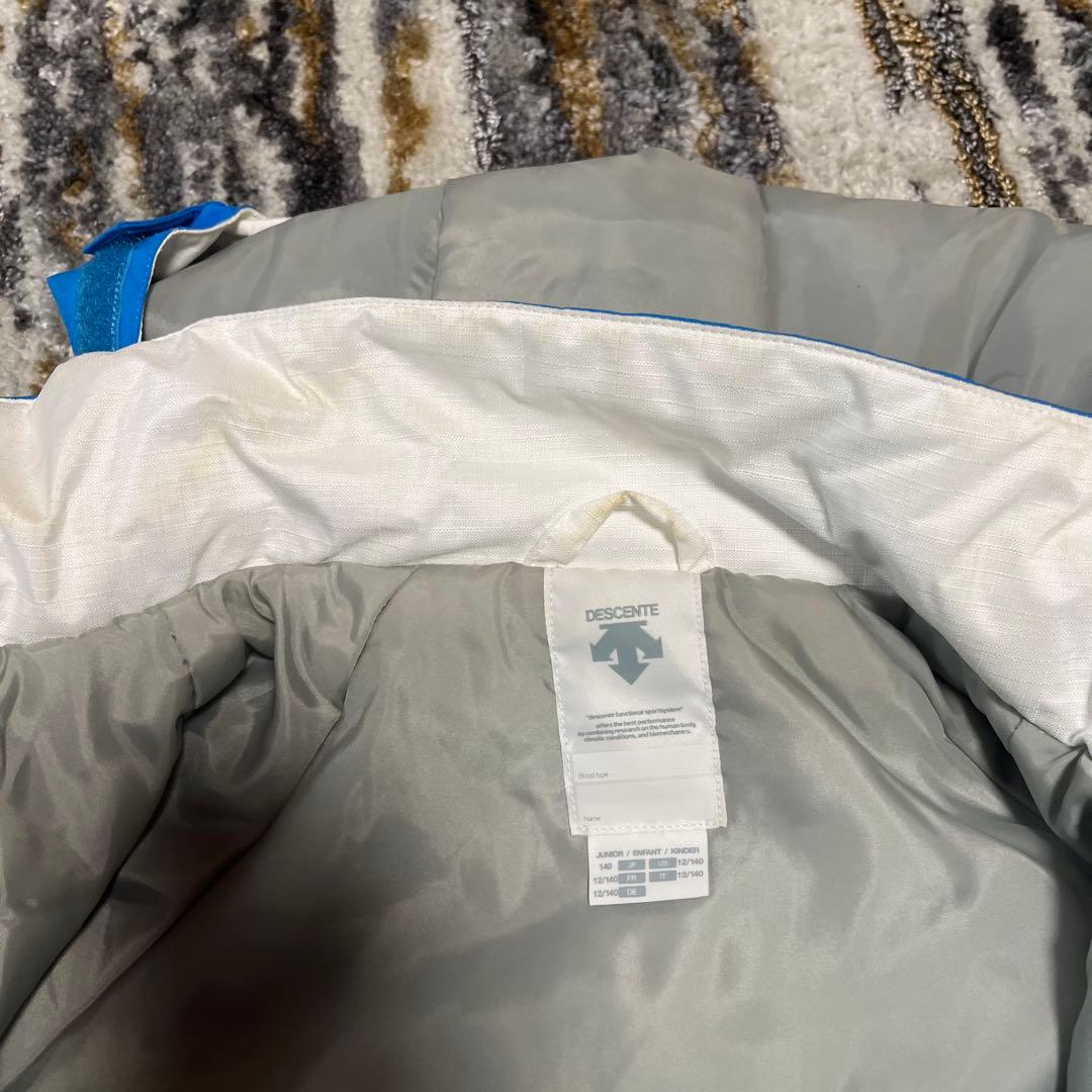 DESCENTE 子ども用スキーウェア 青/黄