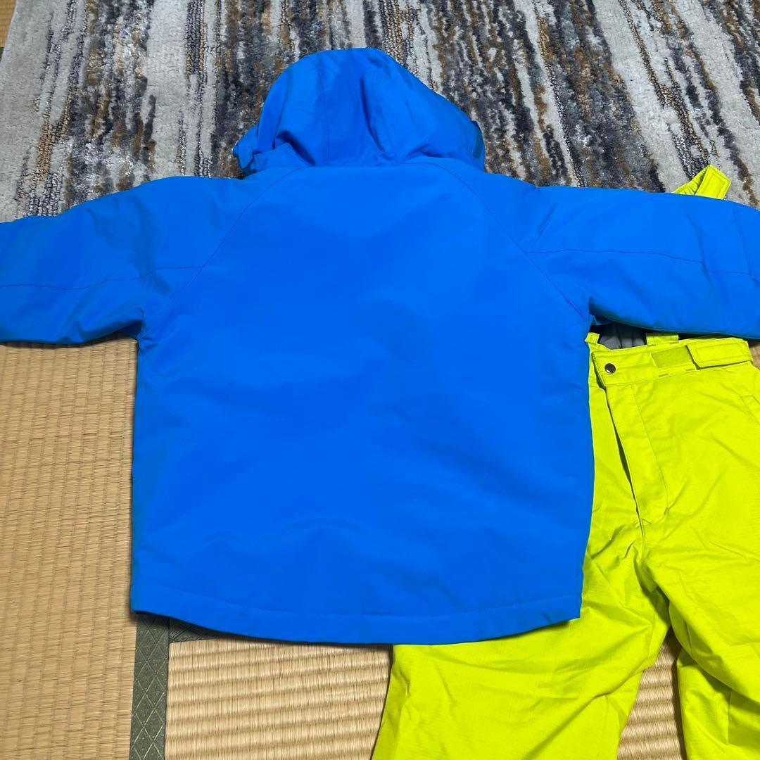 DESCENTE 子ども用スキーウェア 青/黄
