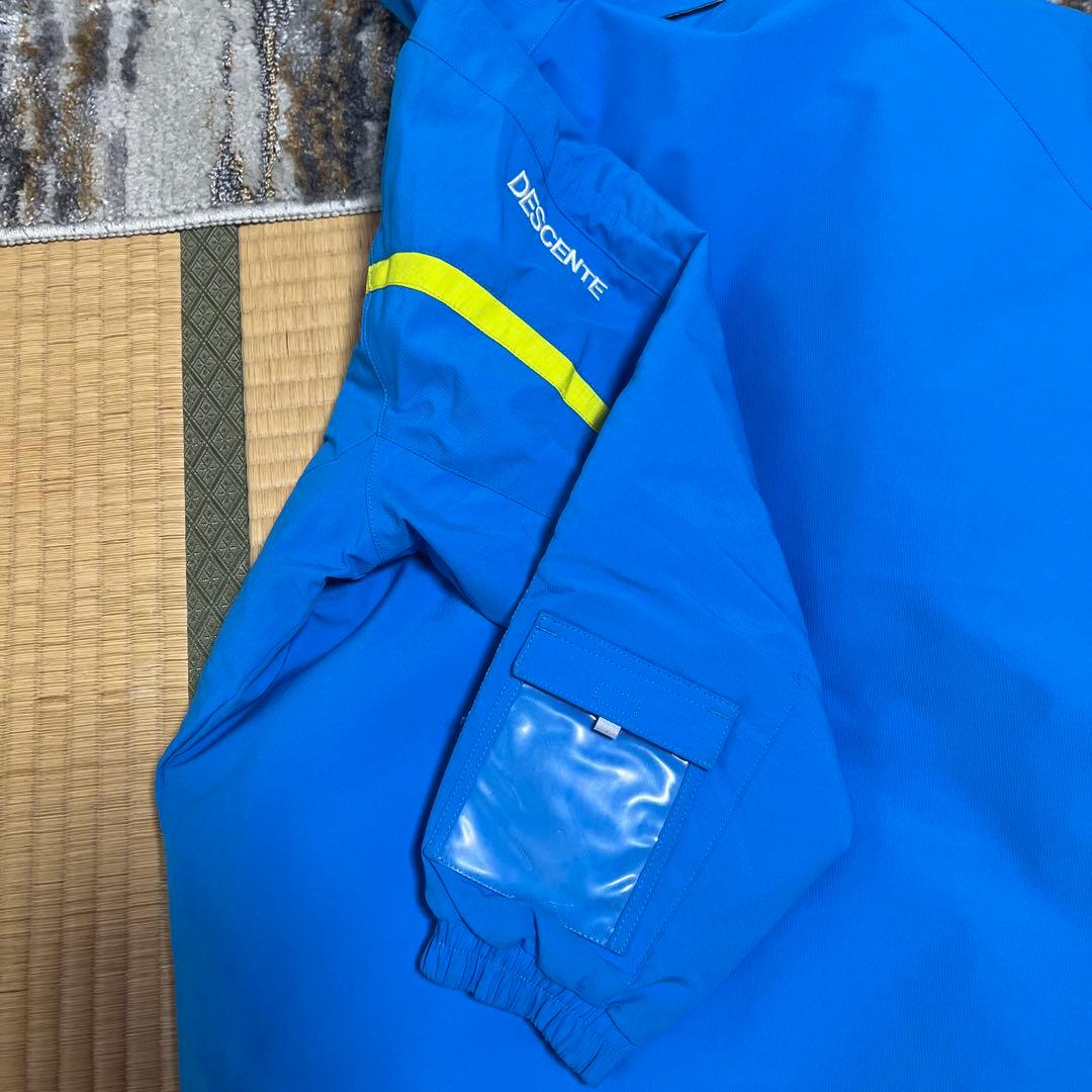 DESCENTE 子ども用スキーウェア 青/黄