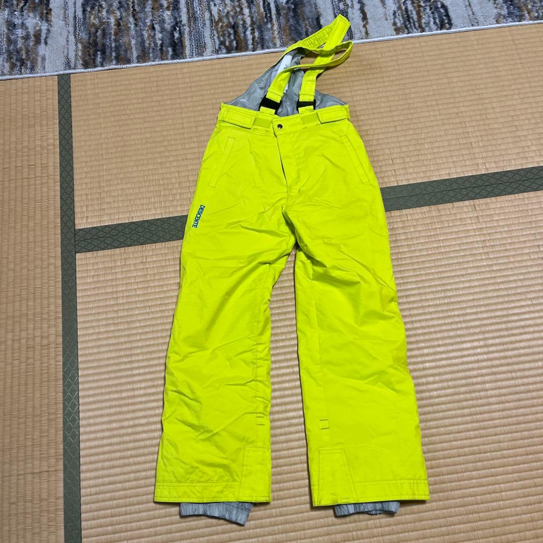 DESCENTE 子ども用スキーウェア 青/黄