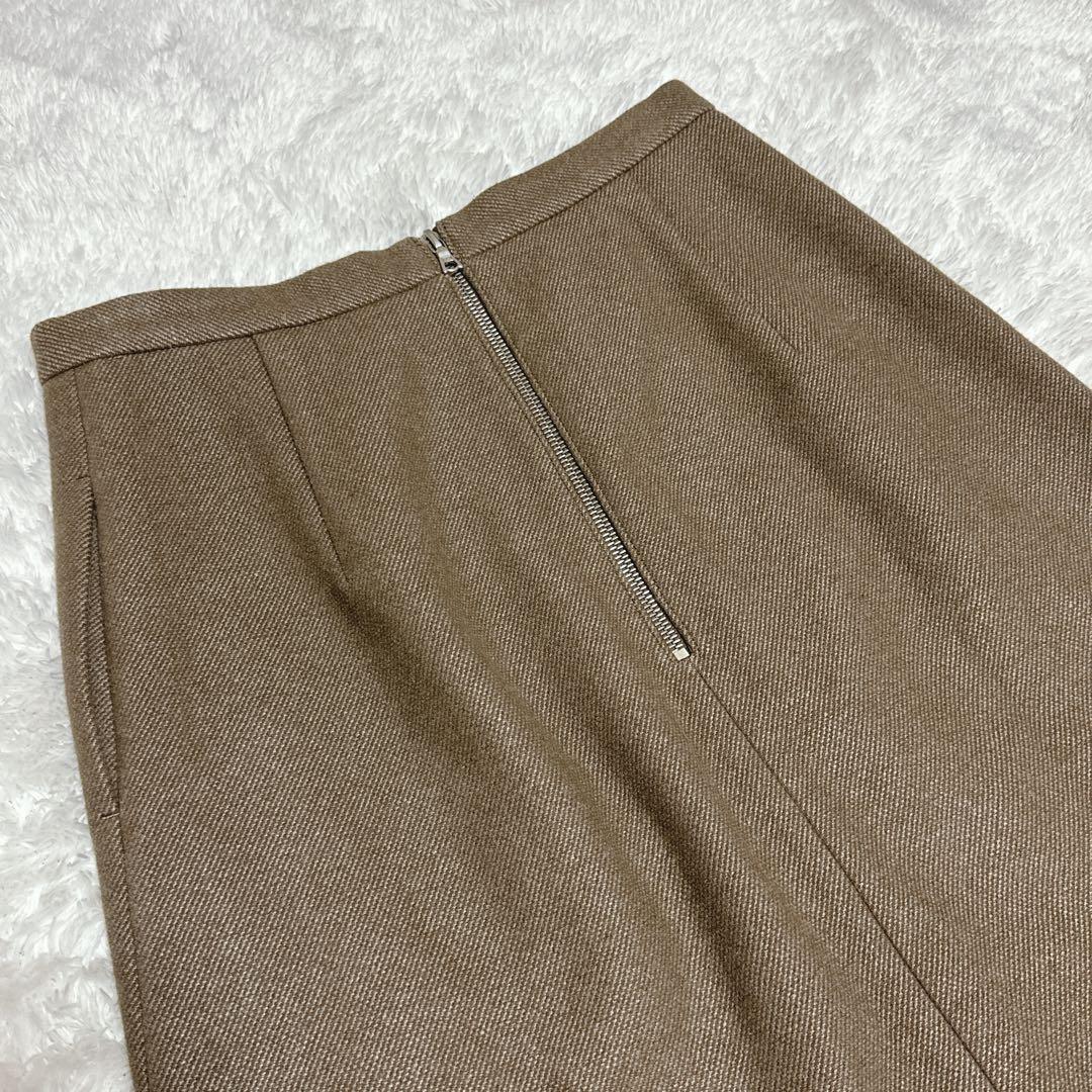 AURALEE オーラリー WOOL SILK MELTON SLITSKIRT