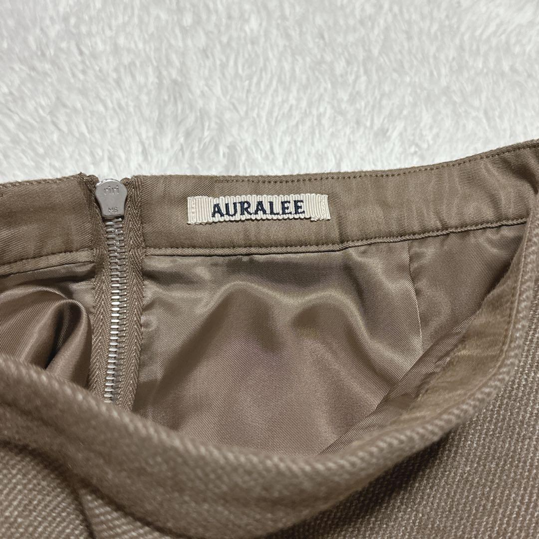 AURALEE オーラリー WOOL SILK MELTON SLITSKIRT