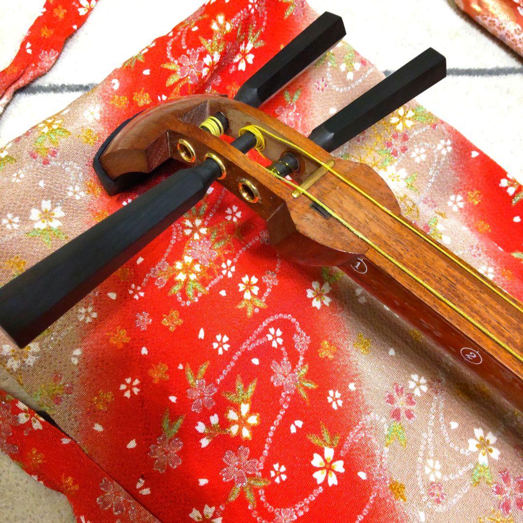 三味線 花梨中棹 胴破れ無し ハードスーツケース