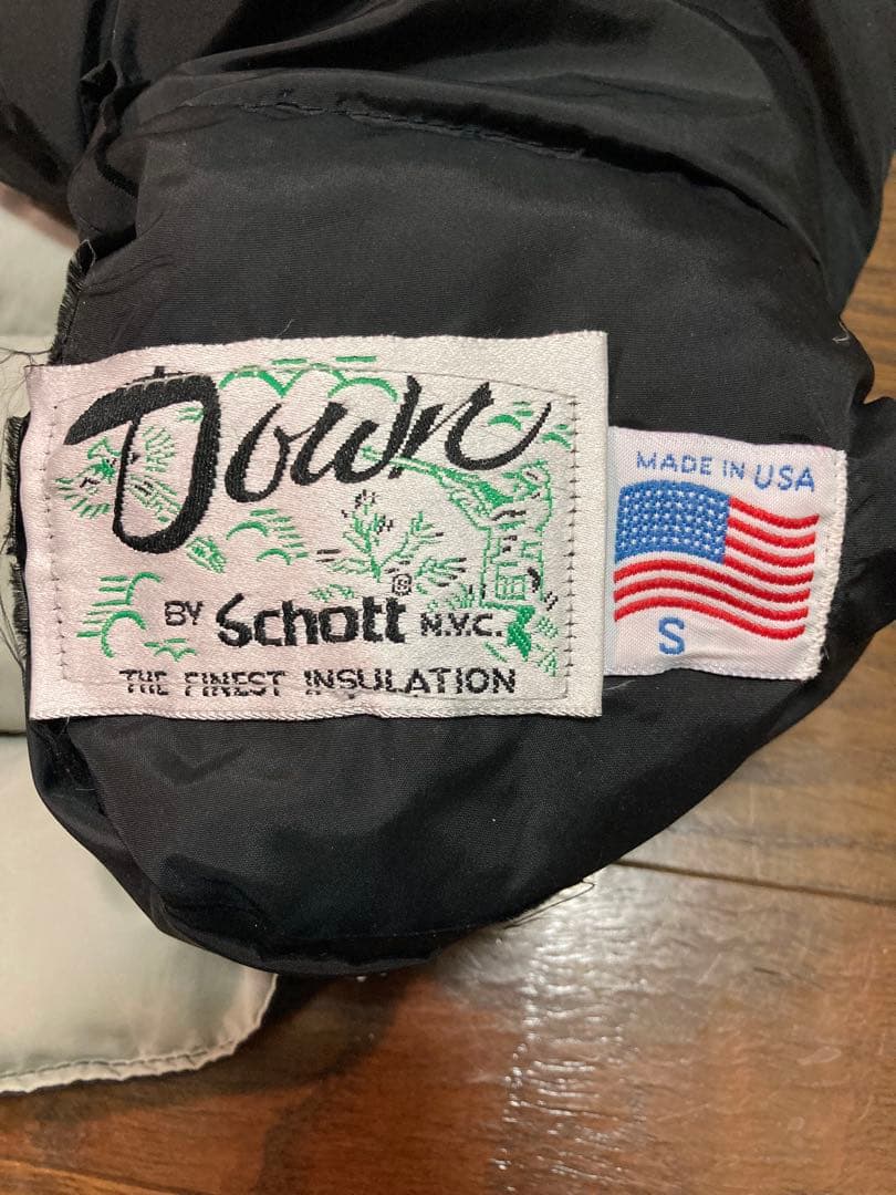 「。 」 90s schott リバーシブル ダウンベスト usa製