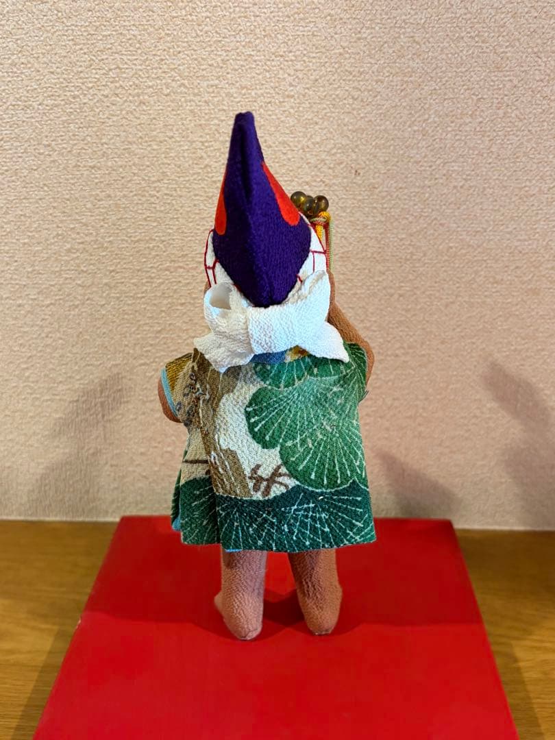 【縁起物】ちりめん細工 申(猿)の置物