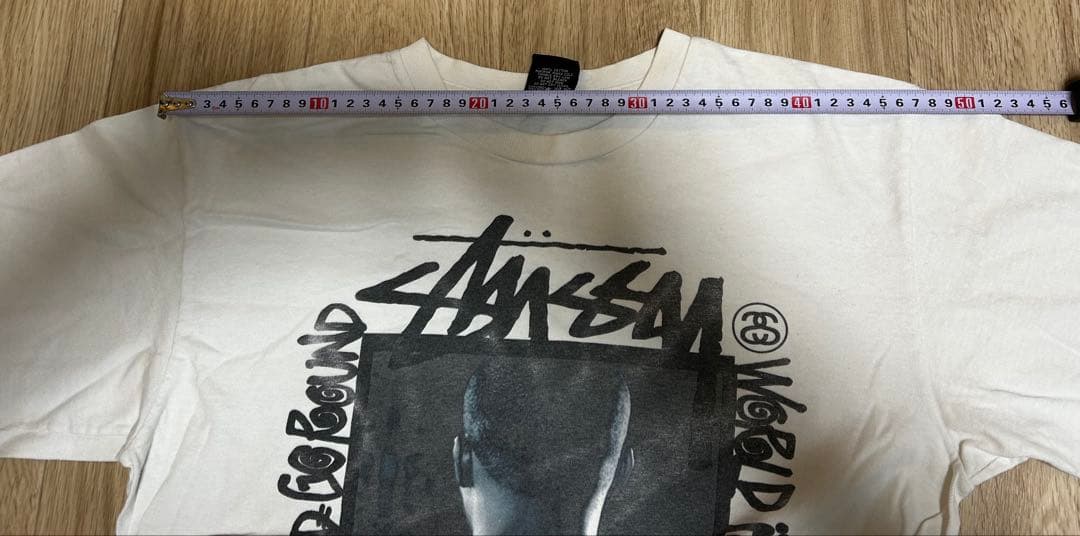 中古品 Stussy Nas コラボ Tシャツ M ホワイト ※説明欄要ご確認を