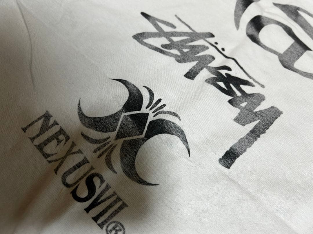 中古品 Stussy Nas コラボ Tシャツ M ホワイト ※説明欄要ご確認を