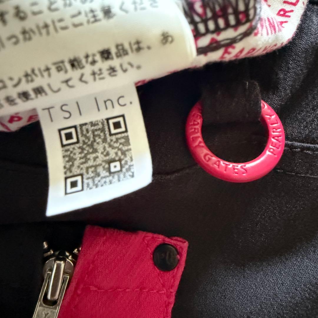現行モデル　パーリーゲイツ　パンツ　黒　ブラック　ピンク　XL〜XXL相当 6