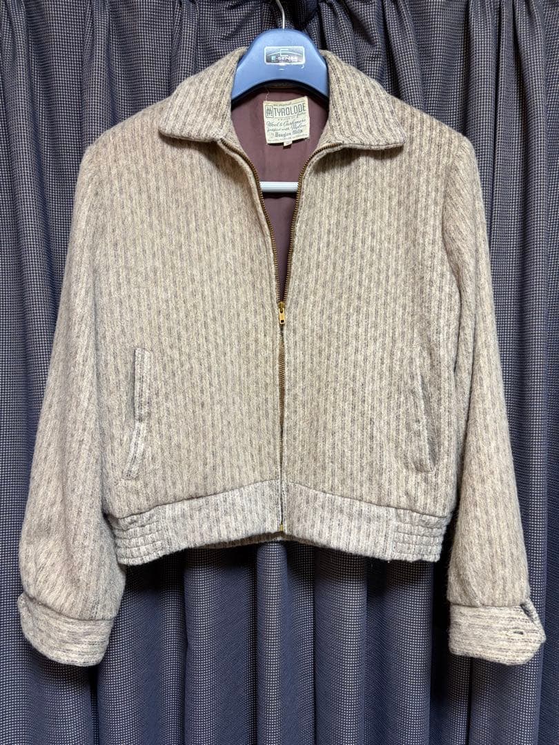50s ウール　カシミヤ　ブルゾン
