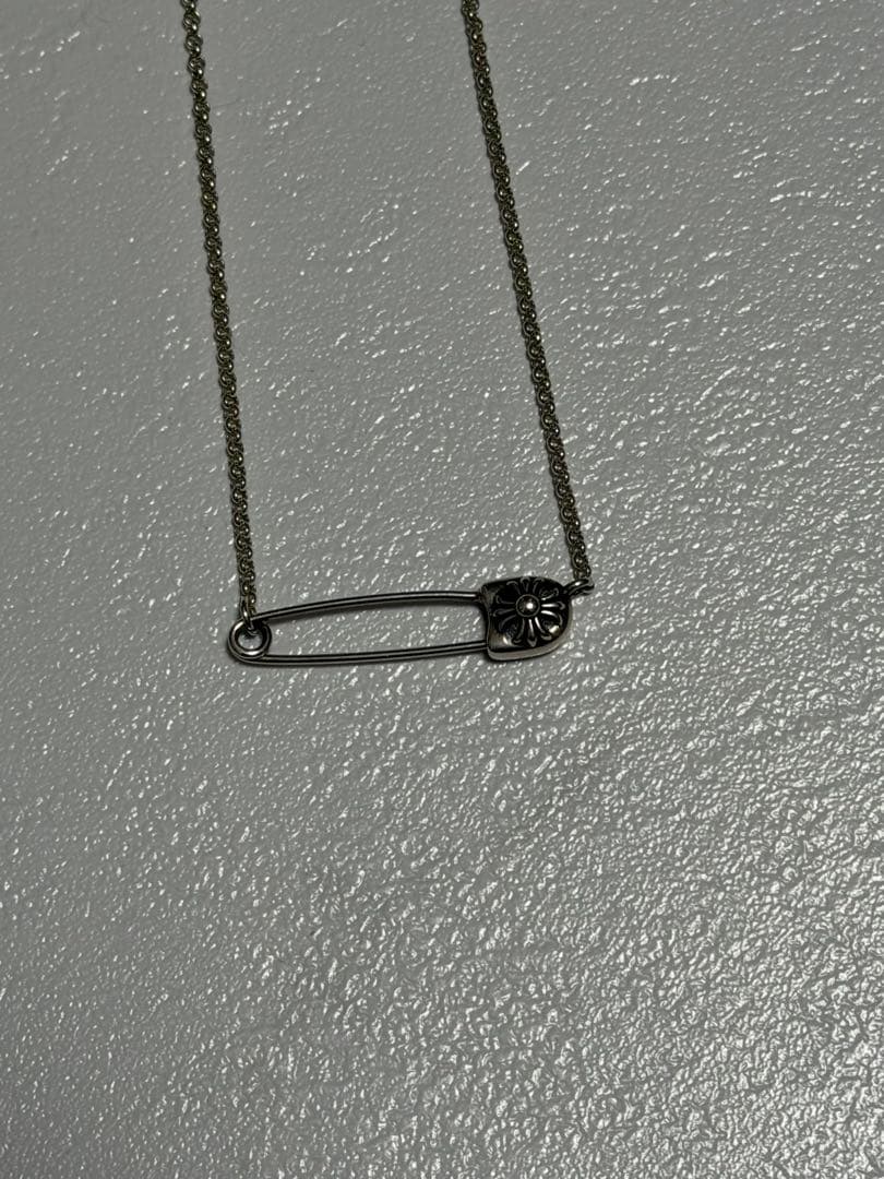 CHROME HEARTS セーフティーピン ロールチェーン ネックレス