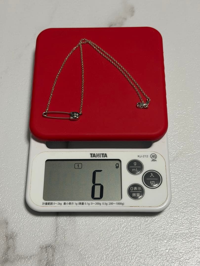 CHROME HEARTS セーフティーピン ロールチェーン ネックレス