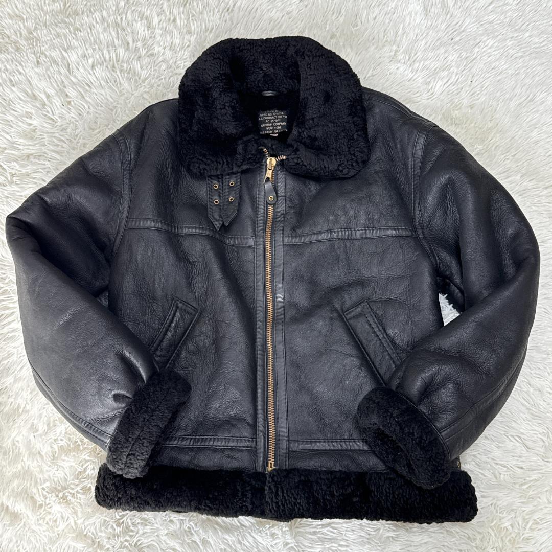 ごり様AIRDROP COMPANY B-3 ムートンジャケット 羊革 40