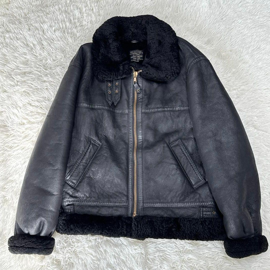 ごり様AIRDROP COMPANY B-3 ムートンジャケット 羊革 40