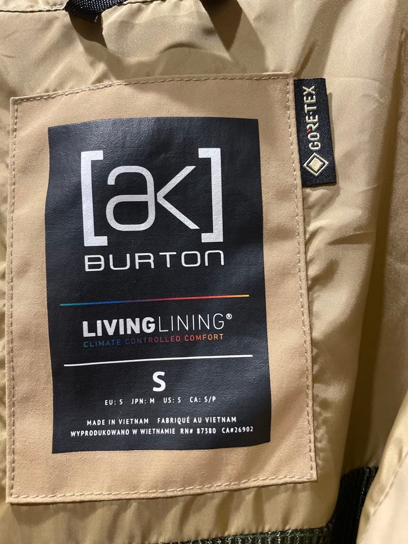 Burton [ak] スノーボードジャケット Sサイズ