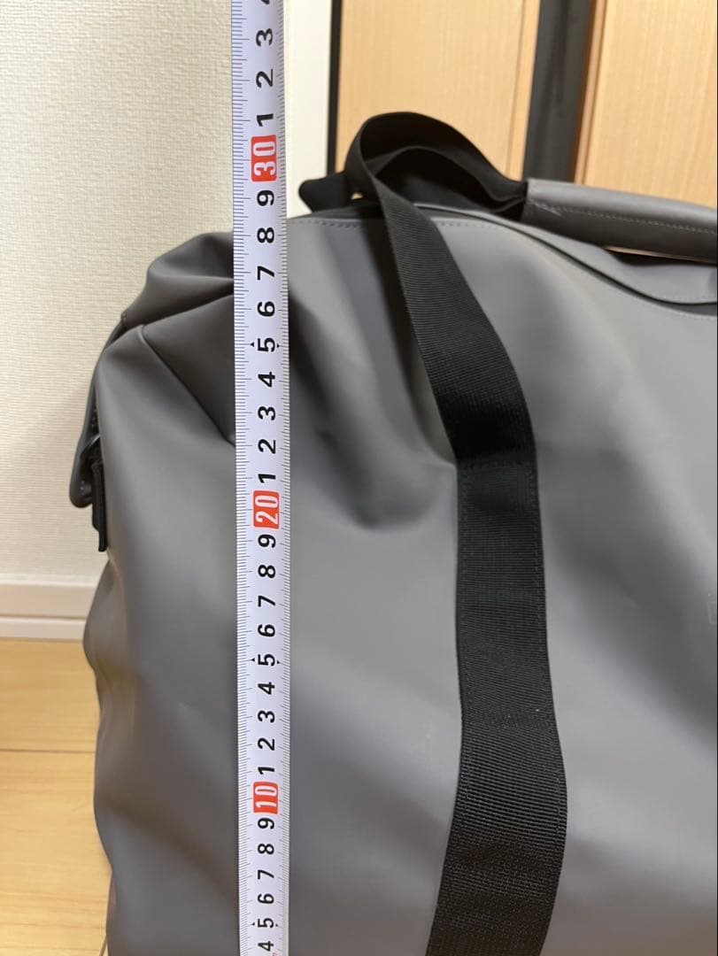 【北欧ブランド】BECKMANNグレー 防水ボストンバッグ 大きめ【ほぼ新品】