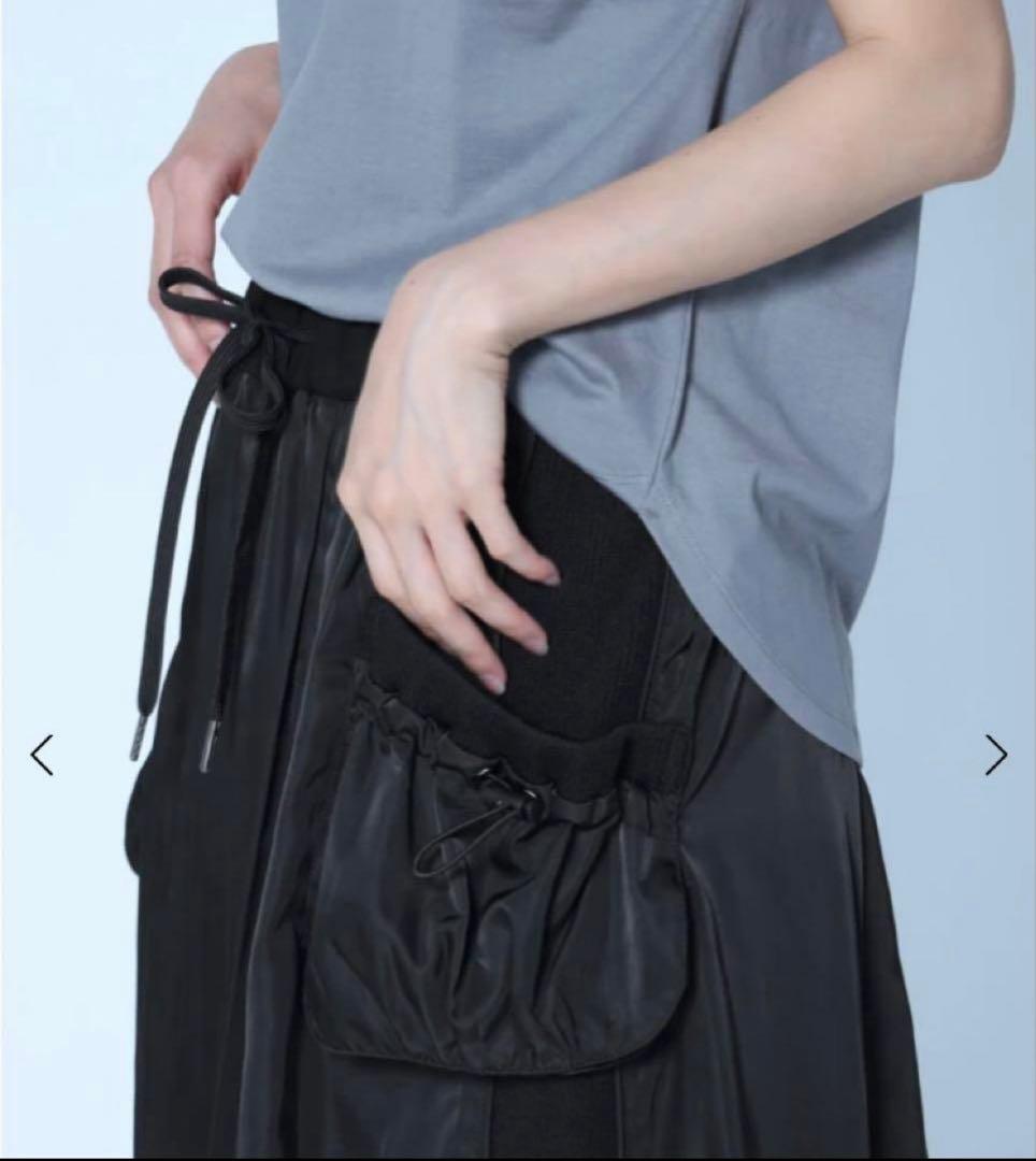 新品未使用☆LASUD ラシュッド　ポケットデザインミリタリースカート　黒