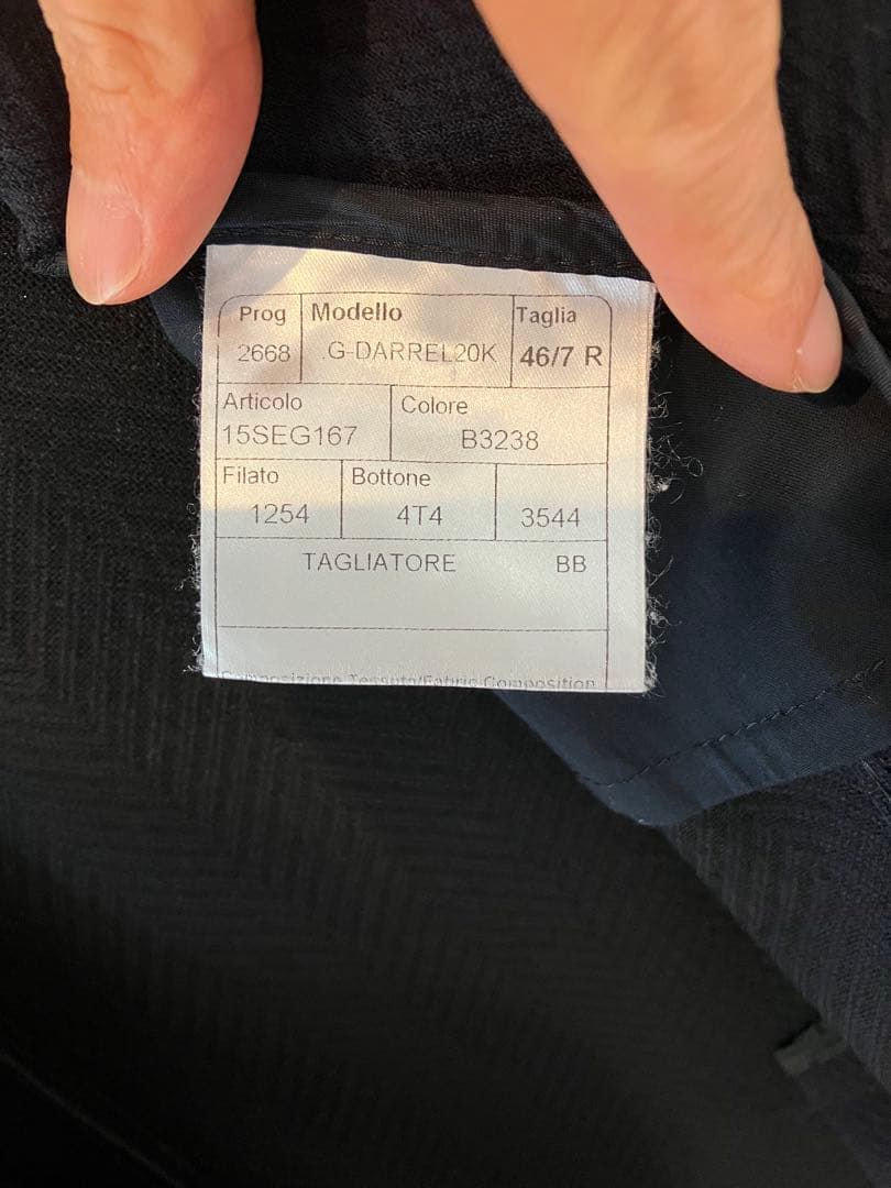 3連休限定｜TAGLIATORE｜ダブルジャケット DARREL｜ネイビー｜46