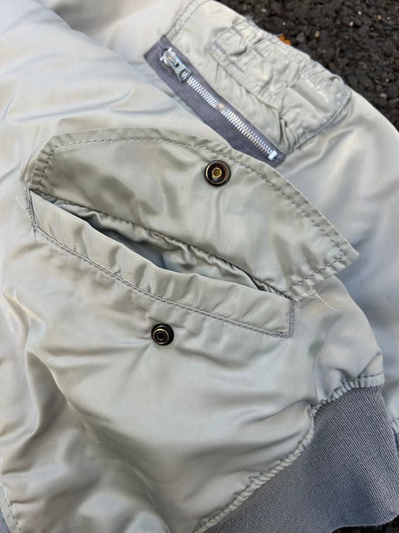 90s USA製 ALPHA MA-1 flight bomber jacket