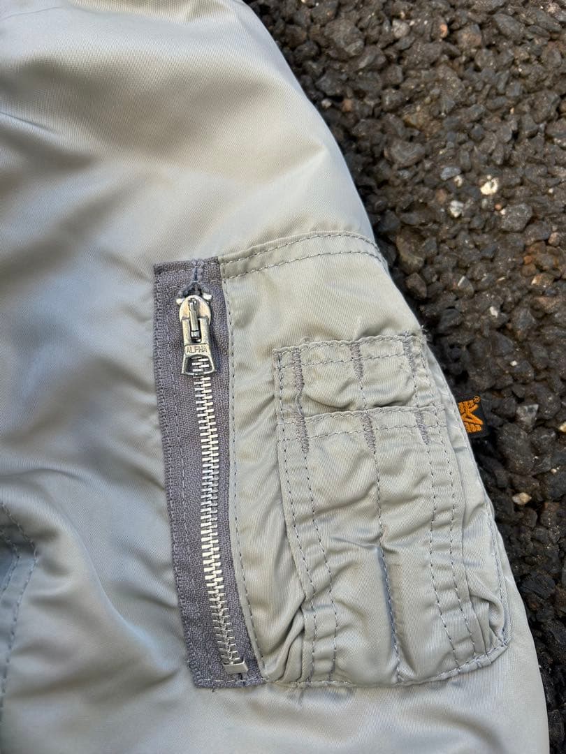 90s USA製 ALPHA MA-1 flight bomber jacket
