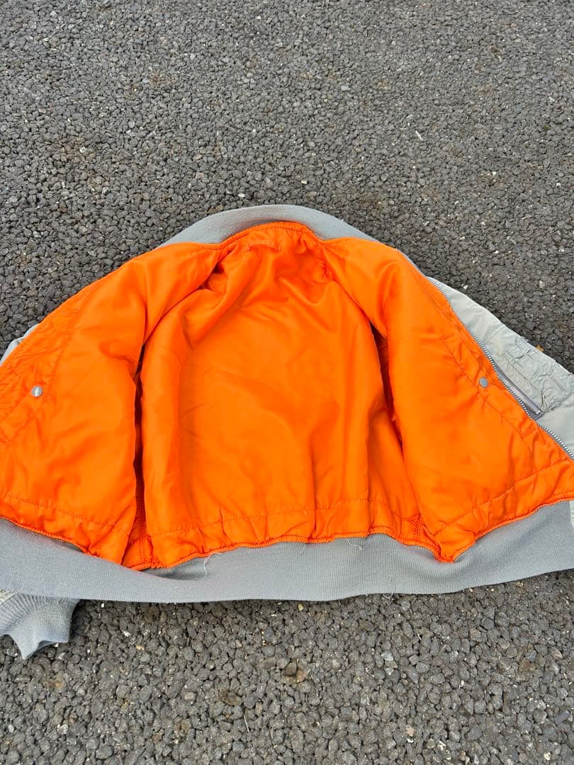 90s USA製 ALPHA MA-1 flight bomber jacket