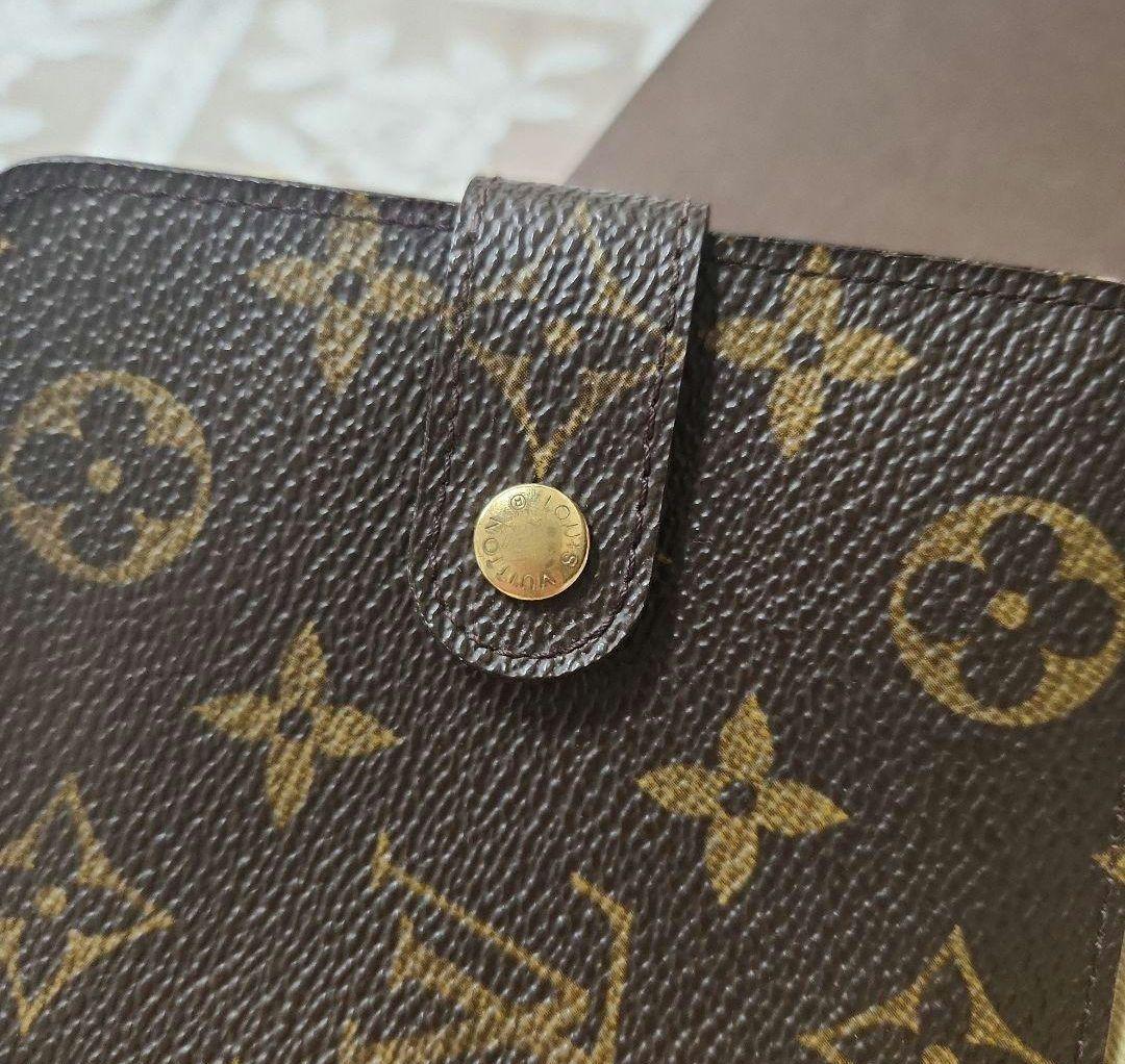 美品Louis Vuitton 二つ折り財布 ブラウン