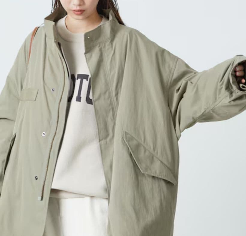 ベージュ！FREAK'S STORE ショート ライナー モッズ セットコ－ト