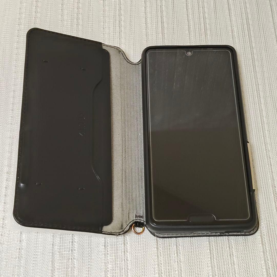 AQUOS sense4 lite シルバー ガラスフィルム・手帳型ケース付き