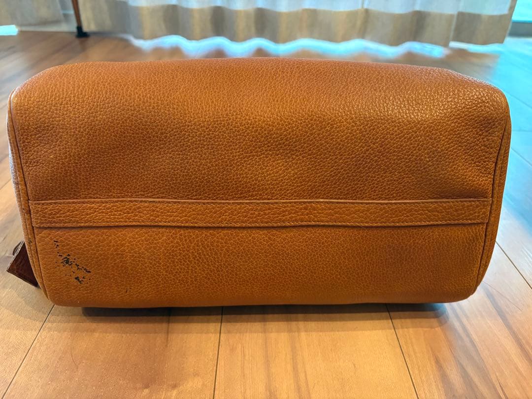 ラルフローレン ハンドバック ブラウン レザー ミニボストンバッグ