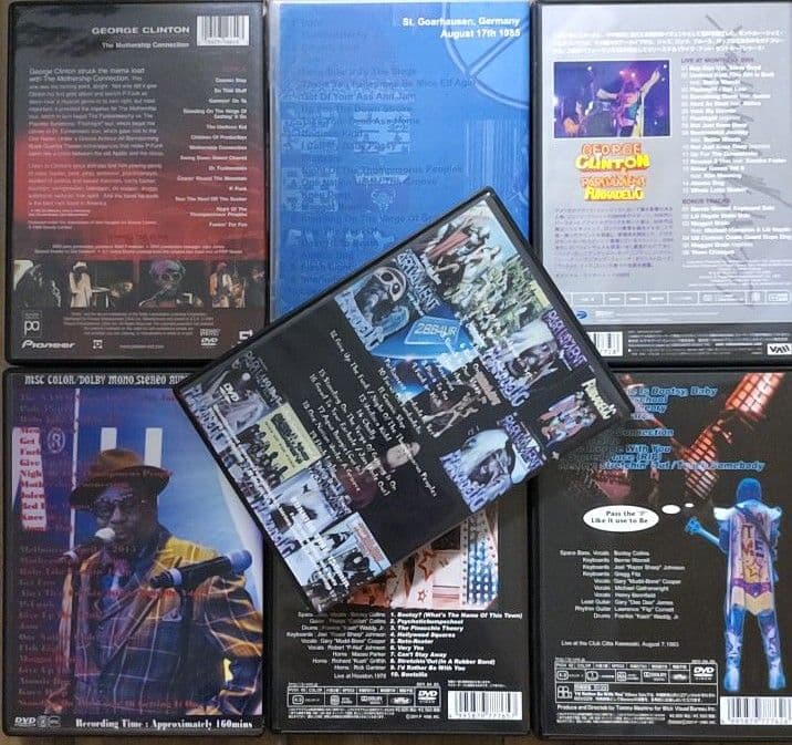 Pファンク ファンカデリック パーラメント ブーツィ DVD まとめ売り