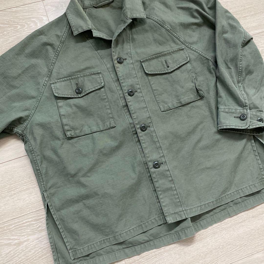 Plage Army シャツジャケット　カーキ