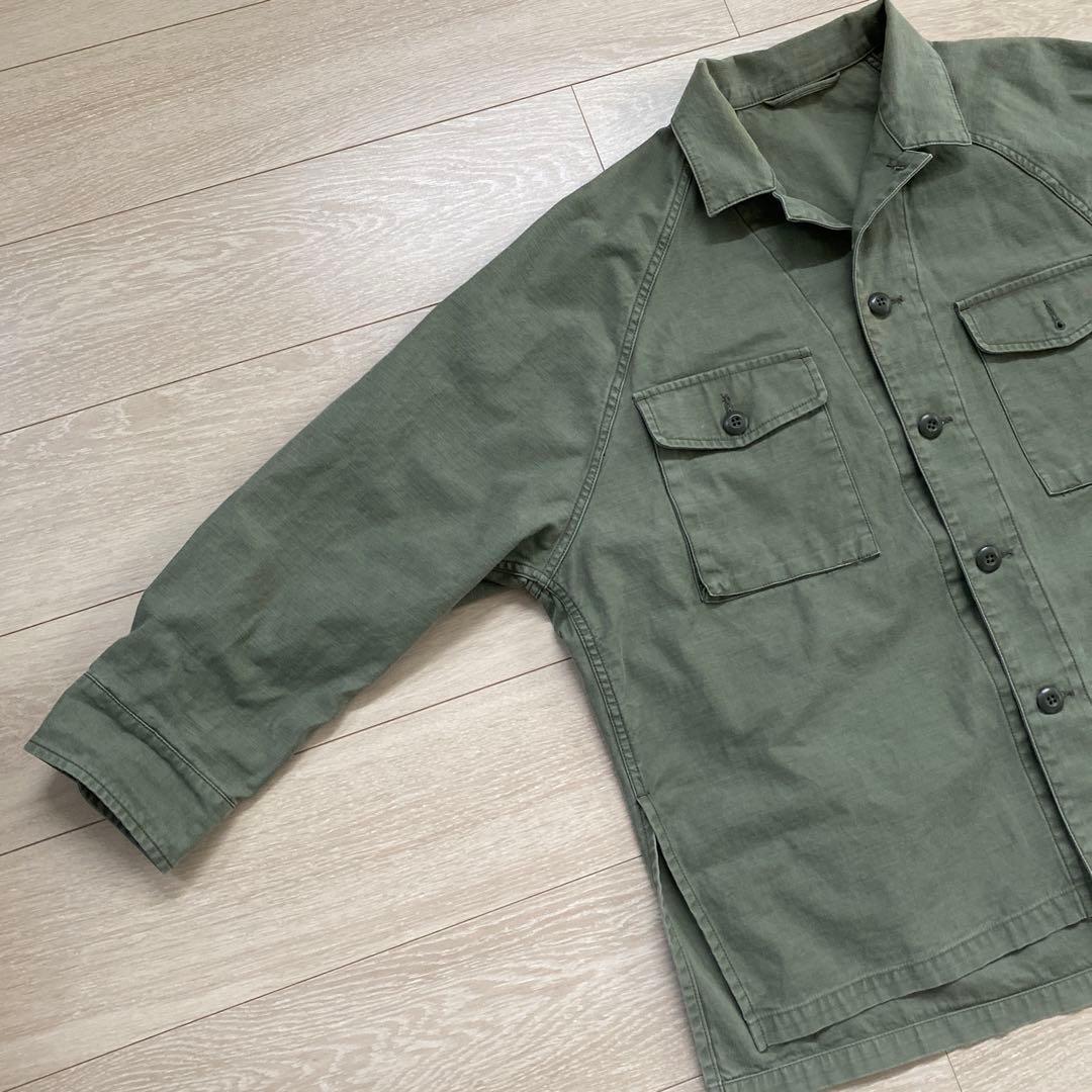 Plage Army シャツジャケット　カーキ