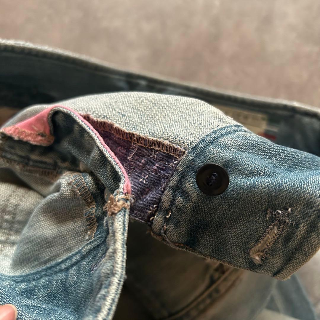 パンツ grunge diesel fade flare denim pants y2k