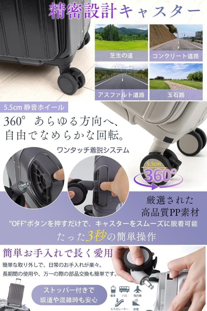 ❤️スーツケース❤️機内持ち込み 片開き 軽量 多機能 キャリーケース　TSAロック