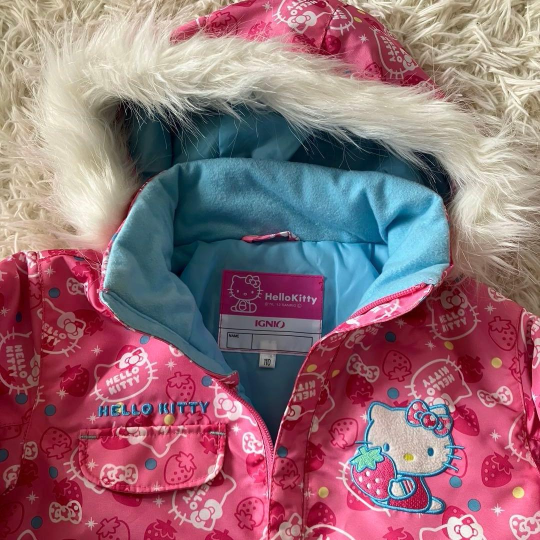 #4B✨HELLO KITTY✨スキー スノボ ウェア 上下セット110 キッズ