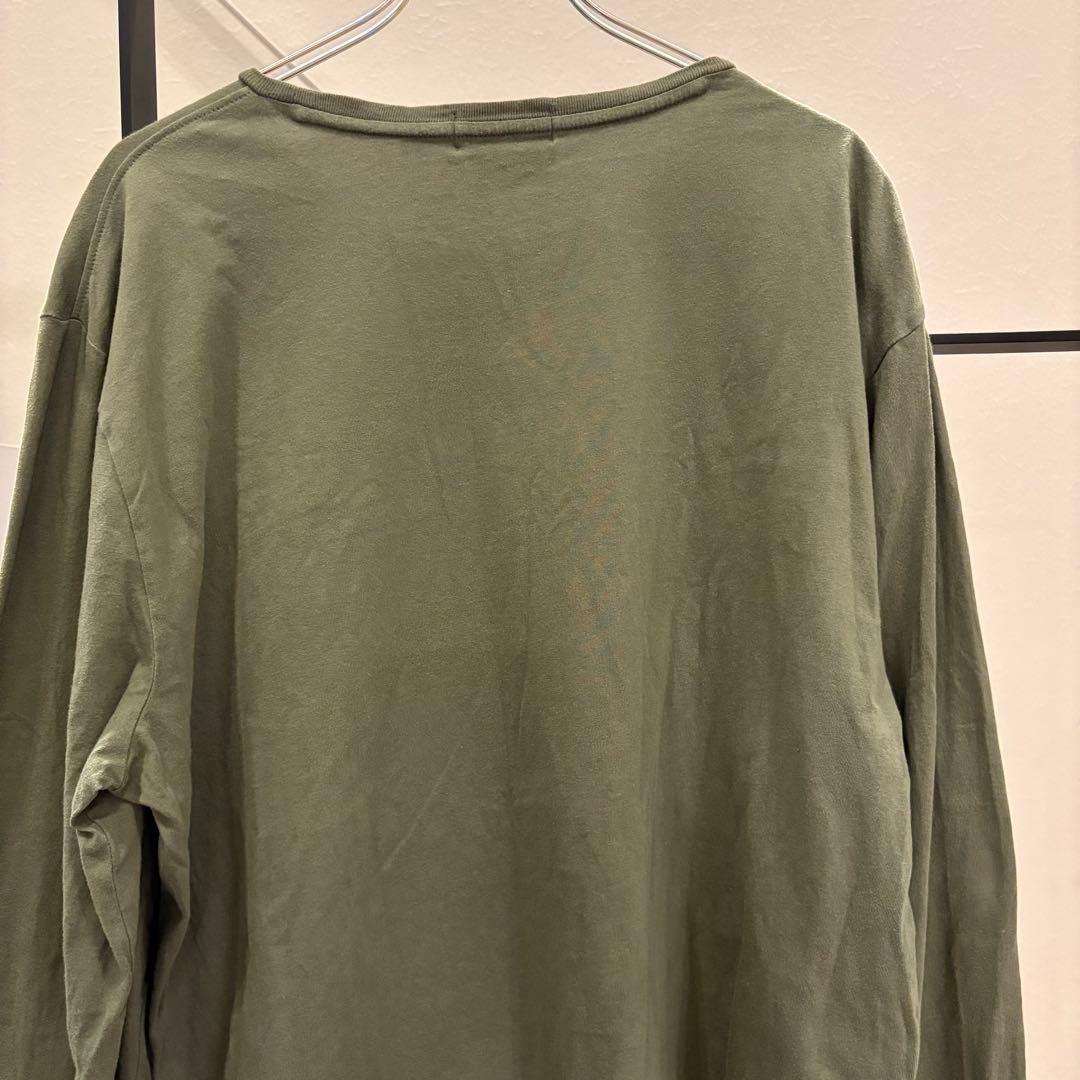 ポロラルフローレン　ポロベア　カーキ　長袖Tシャツ　qrタグ