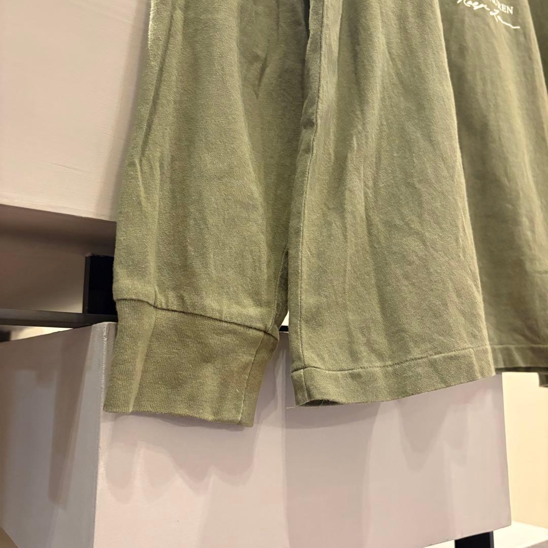 ポロラルフローレン　ポロベア　カーキ　長袖Tシャツ　qrタグ