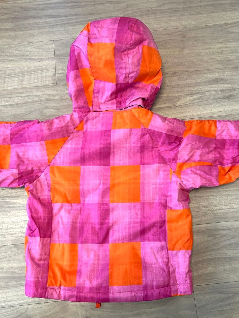 デサントDESCENTE★ほぼ新品★子どもスキーウェア ピンク/オレンジ★110