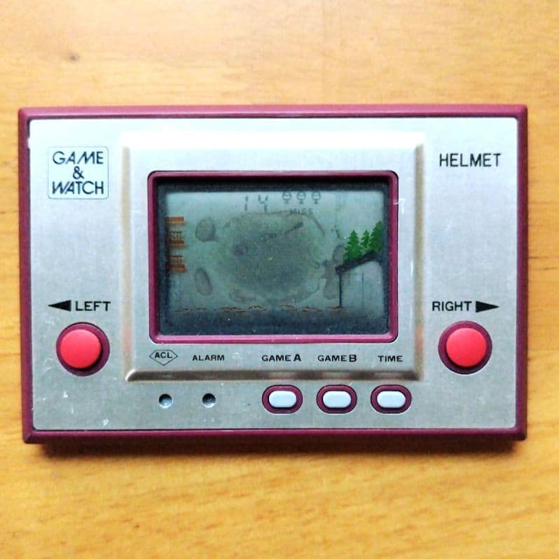 【昭和レトロ】任天堂【ゲームウオッチ】ヘルメット 1981年