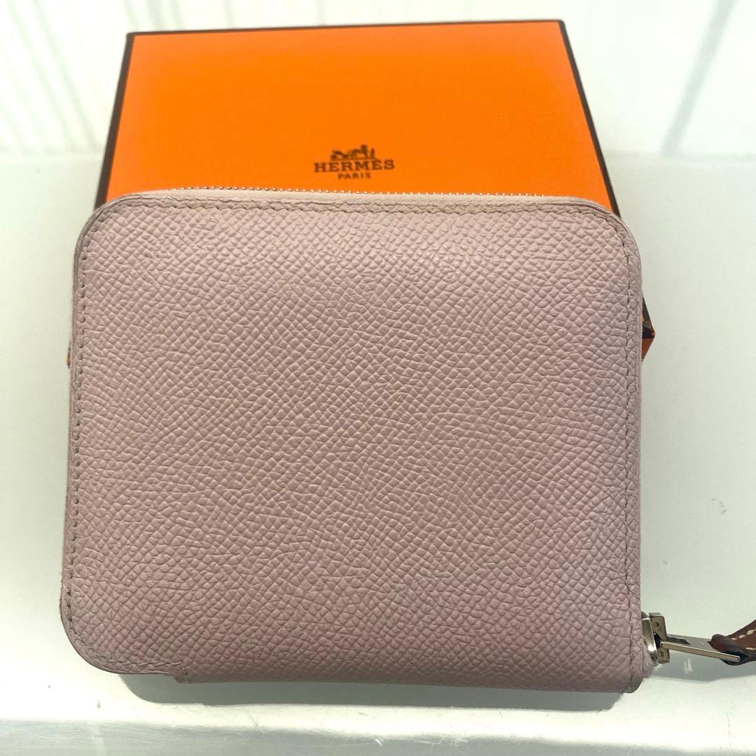 美品　エルメス　アザップシルクインコンパクトモーブペール