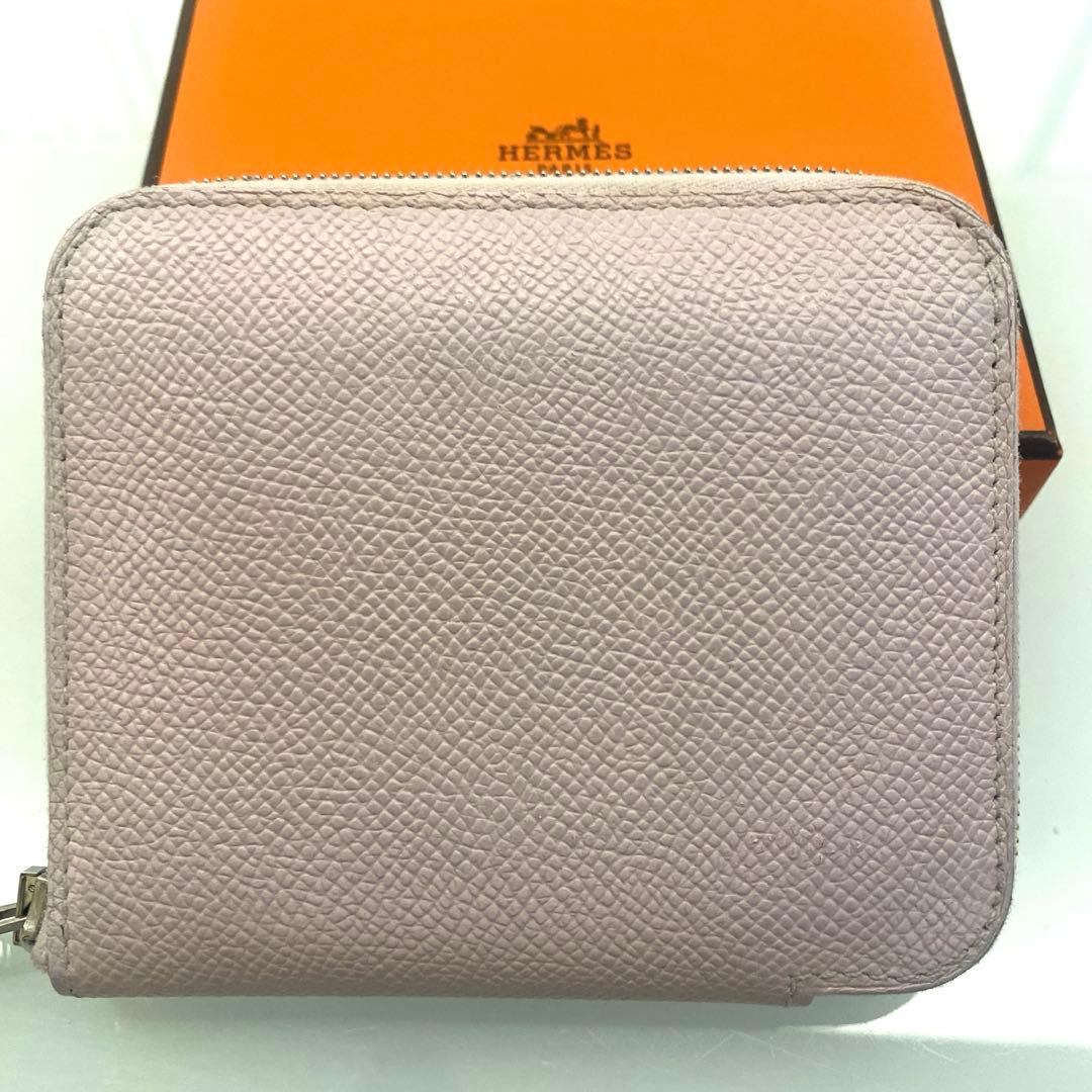 美品　エルメス　アザップシルクインコンパクトモーブペール
