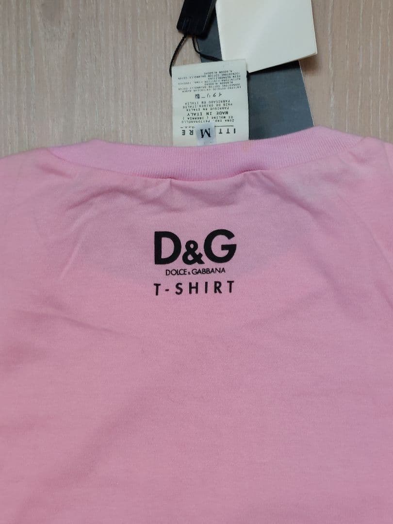 レア　D&G ピンク Tシャツ Mサイズ 60'sデザイン 新品タグ付き