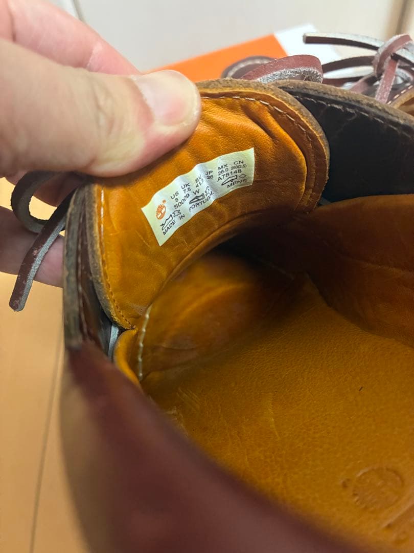 靴 TIMBERLAND HS3EYE LUG 50009-648 BURGUNDY