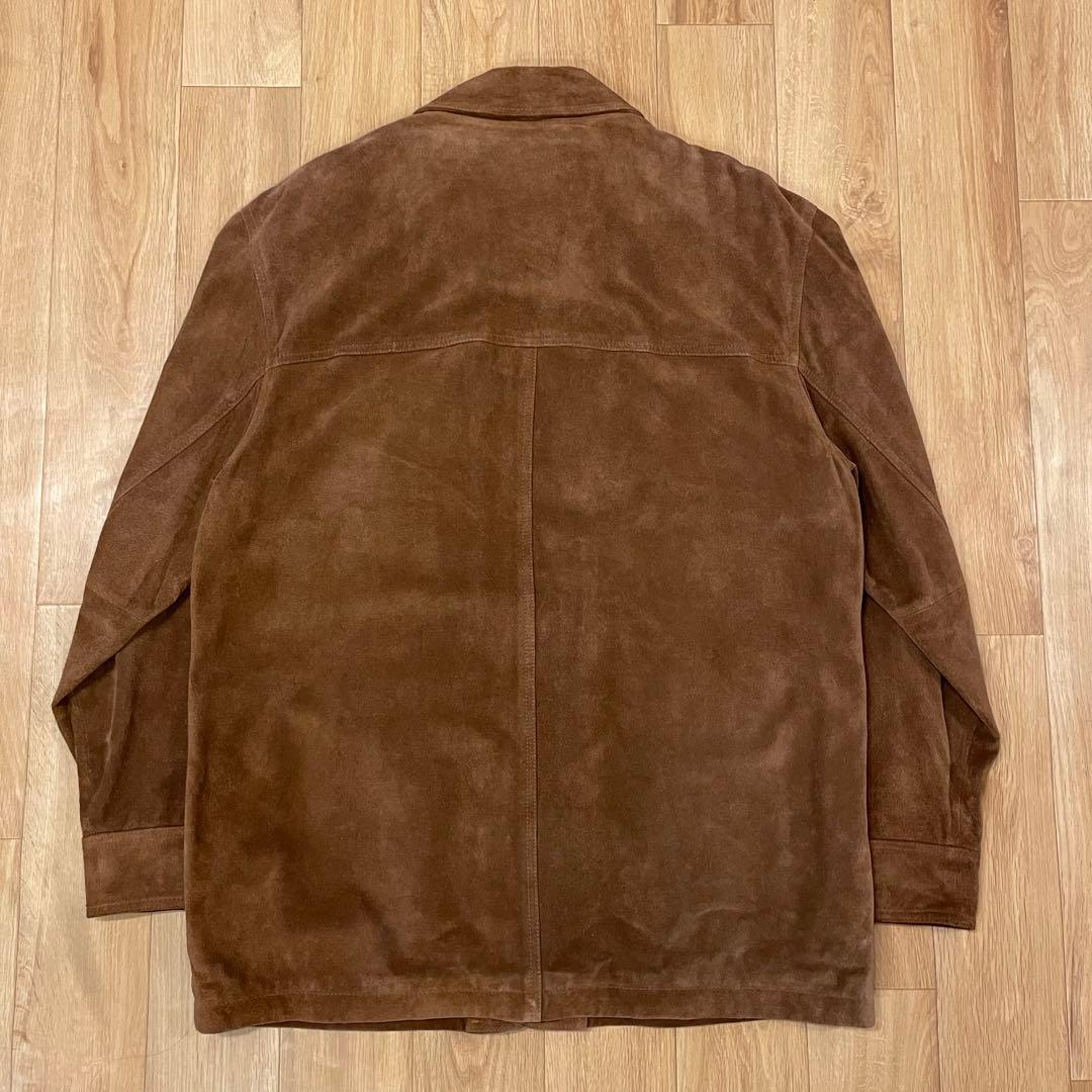 00's トルコ製 L.L.BEAN スエード カバーオール ブラウン L