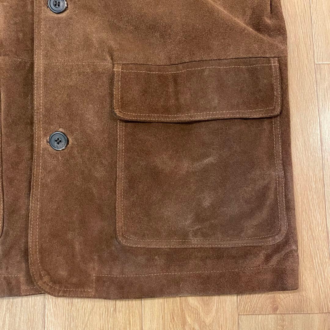00's トルコ製 L.L.BEAN スエード カバーオール ブラウン L