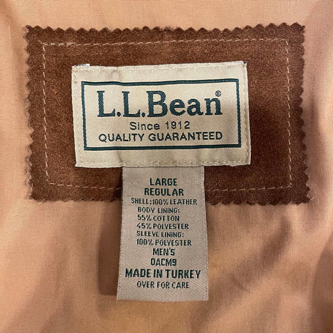 00's トルコ製 L.L.BEAN スエード カバーオール ブラウン L