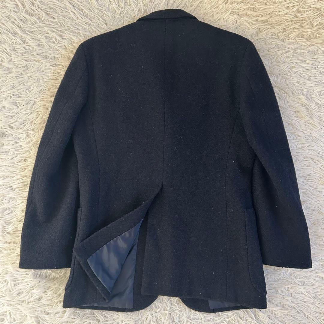 美品　Harris Tweed ネイビー テーラードジャケット　ウール