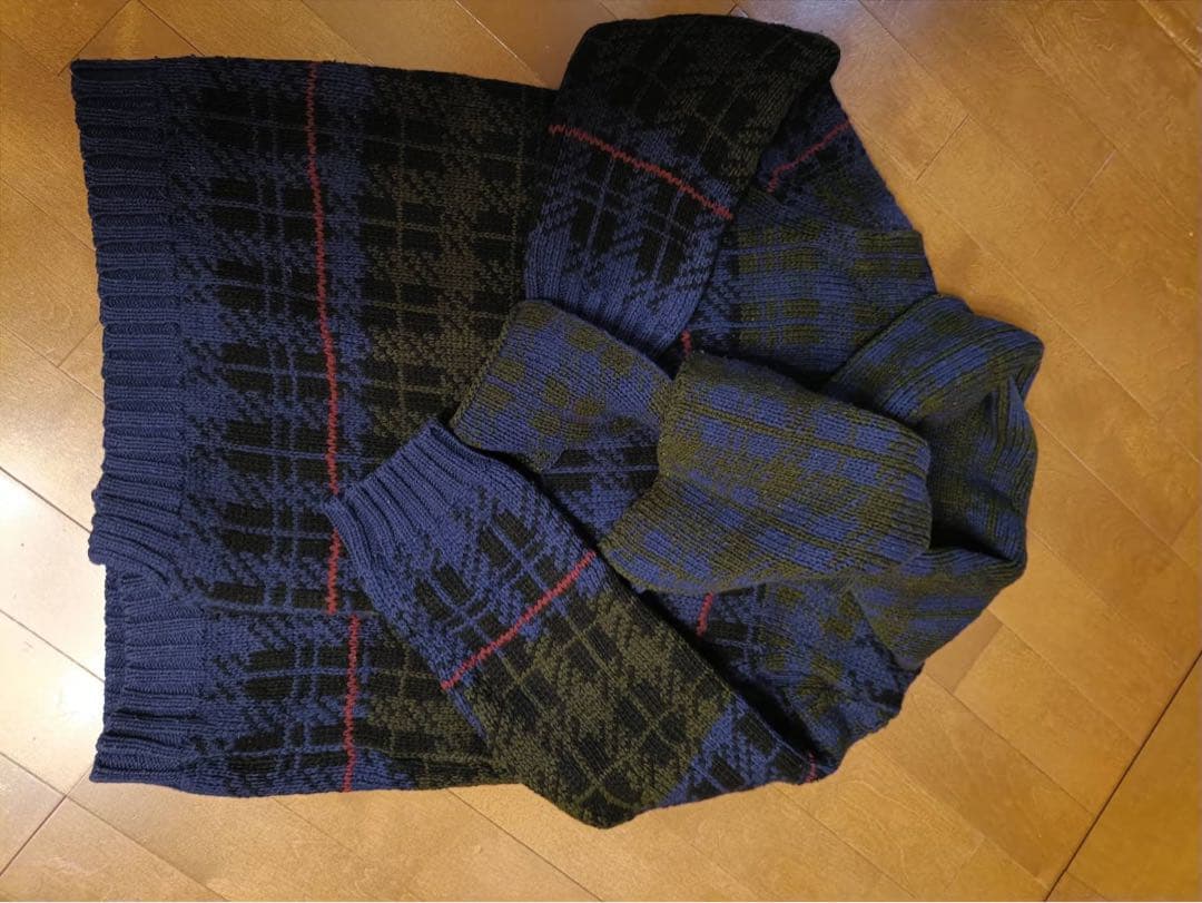 DRIES VAN NOTEN ドリスヴァンノッテンウール変形ニットカーディガン
