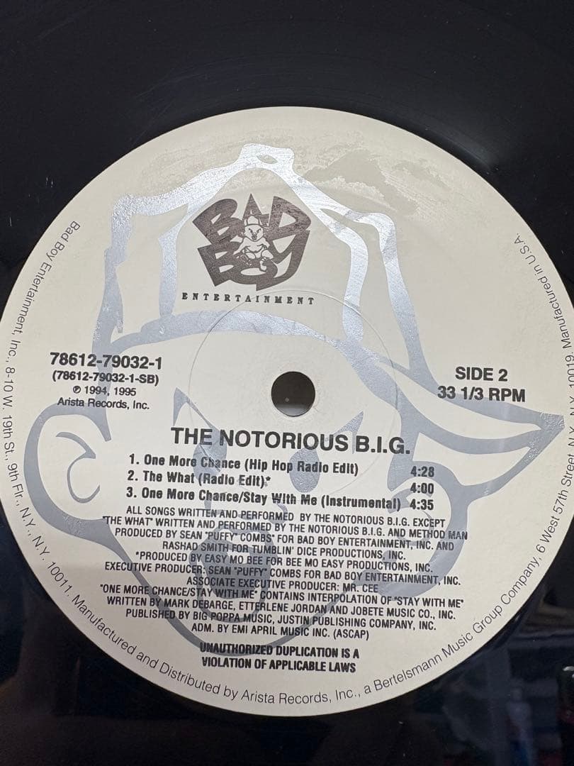 The Notorious B.I.G. LP 2枚セット
